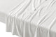 Brosa Washed Linen Cotton Bed Sheet Set (White, King)