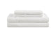 Brosa Washed Linen Cotton Bed Sheet Set (White, King)