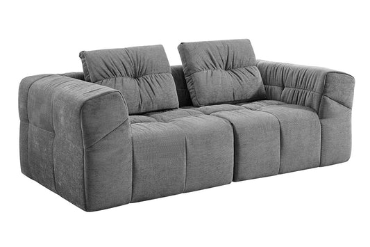Brosa Luna 3 Seater Compressed Sofa (Charcoal)