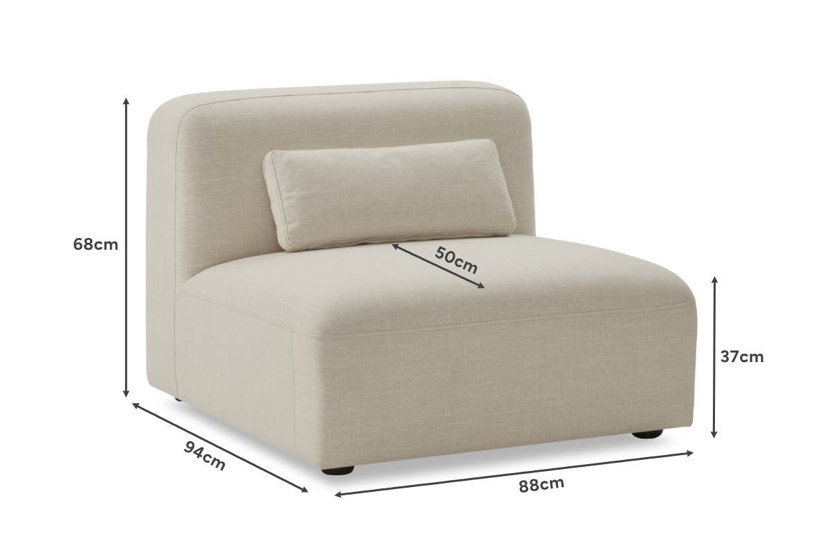 Brosa Memphis Modular Sofa (Cream)