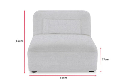 Brosa Memphis Modular Chaise (Grey)