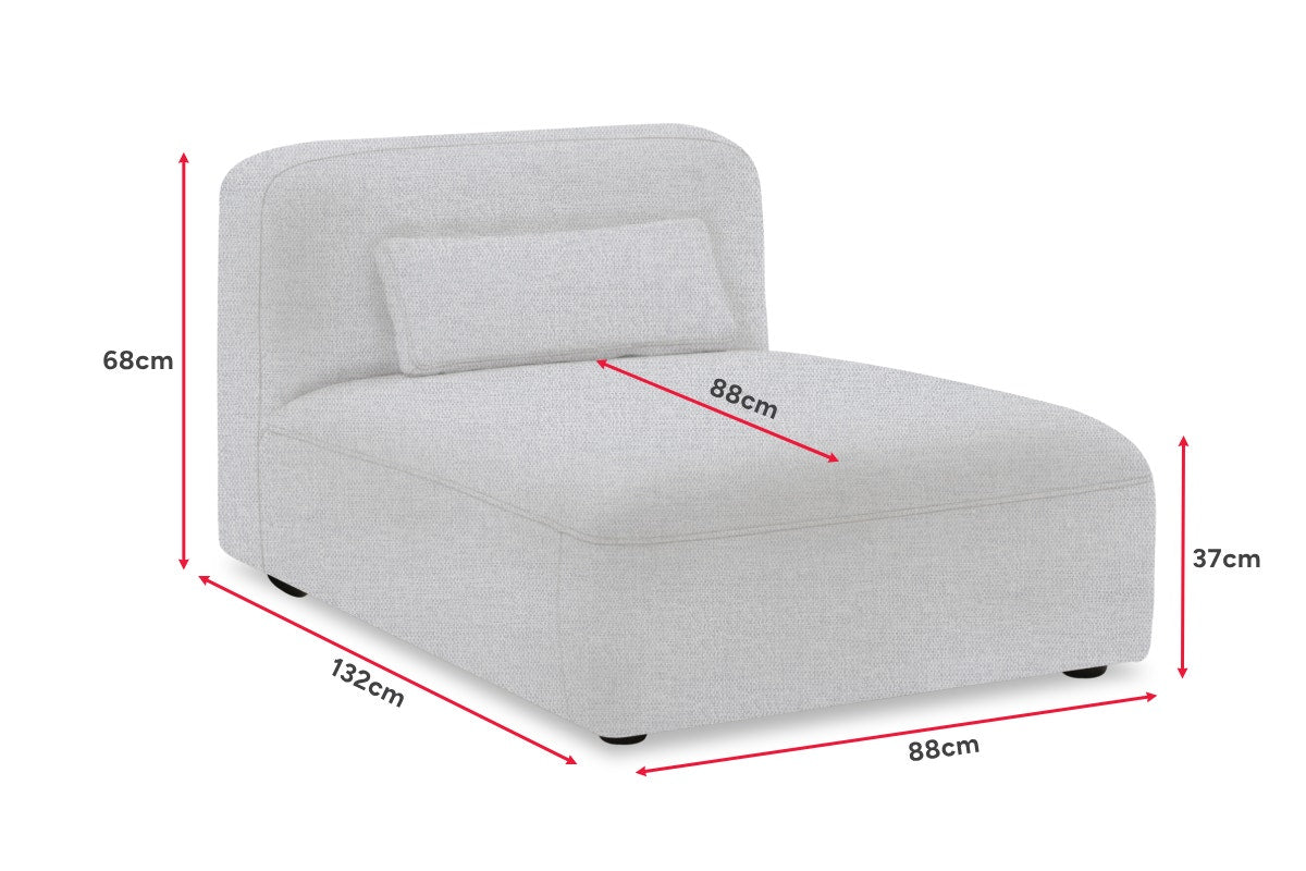Brosa Memphis Modular Chaise (Grey)