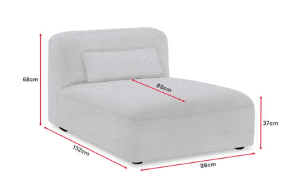 Brosa Memphis Modular Chaise (Grey)