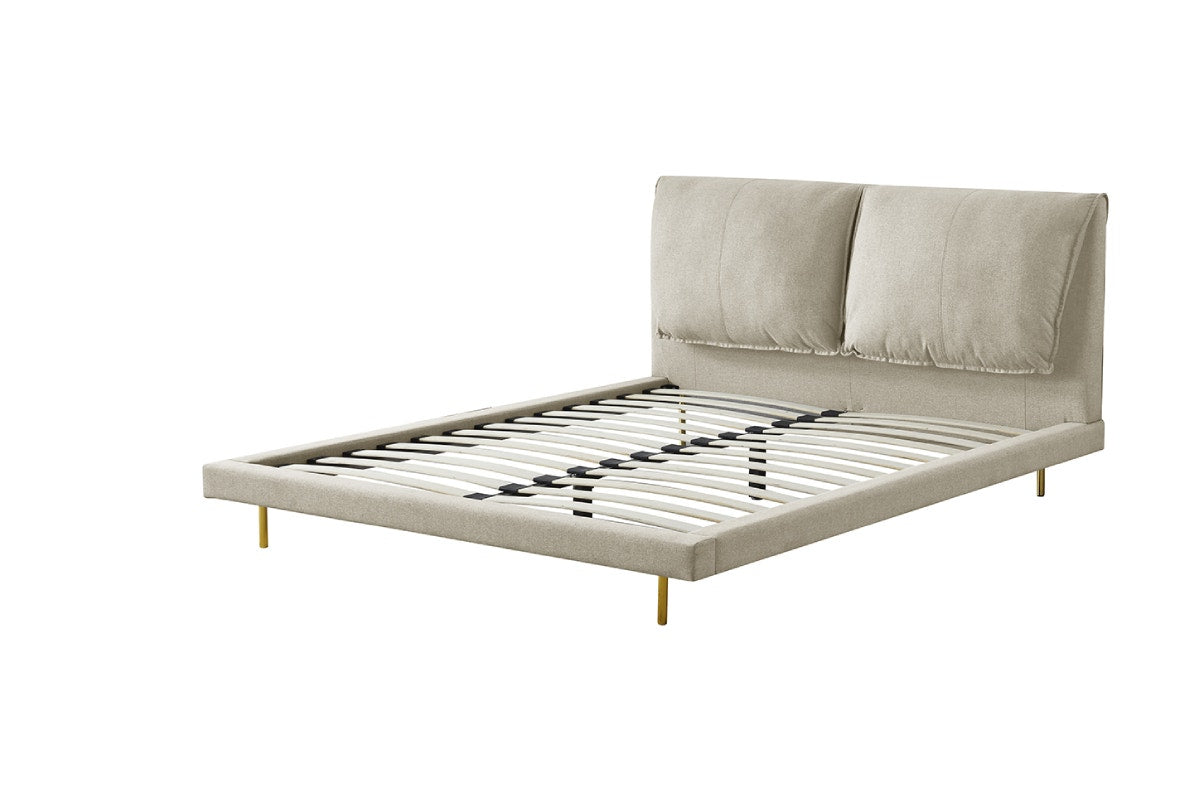 Brosa Noah Duet Bed Frame (Queen, Natural)