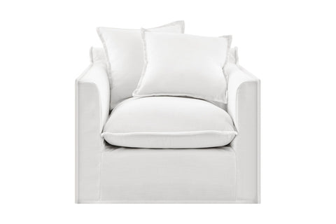 Brosa Palermo Armchair (White) - Auzzistore