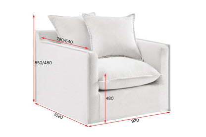 Brosa Palermo Armchair (White)