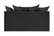 Brosa Palermo 2 Seater Sofa (Night Black)