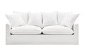 Brosa Palermo 3 Seater Sofa Bed - White
