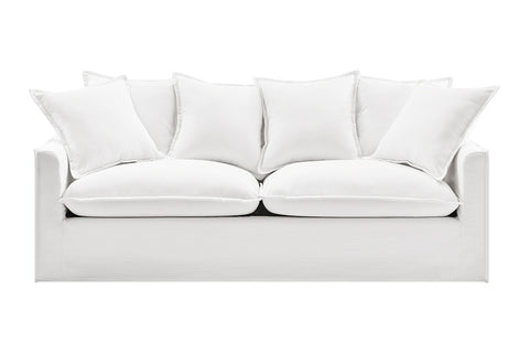 Brosa Palermo 3 Seater Sofa Bed (White) - Auzzistore