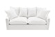 Brosa Palermo 3 Seater Sofa Bed (White)