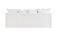Brosa Palermo 3 Seater Sofa Bed (White)