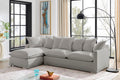 Brosa Palermo 3 Seater Modular Sofabed with Left Chaise - Grey