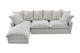 Brosa Palermo 3 Seater Modular Sofabed with Left Chaise (Grey)