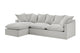 Brosa Palermo 3 Seater Modular Sofabed with Left Chaise (Grey)