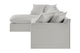 Brosa Palermo 3 Seater Modular Sofabed with Left Chaise (Grey)