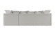 Brosa Palermo 3 Seater Modular Sofabed with Left Chaise (Grey)