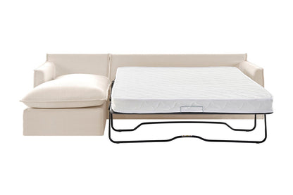 Brosa Palermo 3 Seater Modular Sofabed with Right Chaise (Classic Cream)