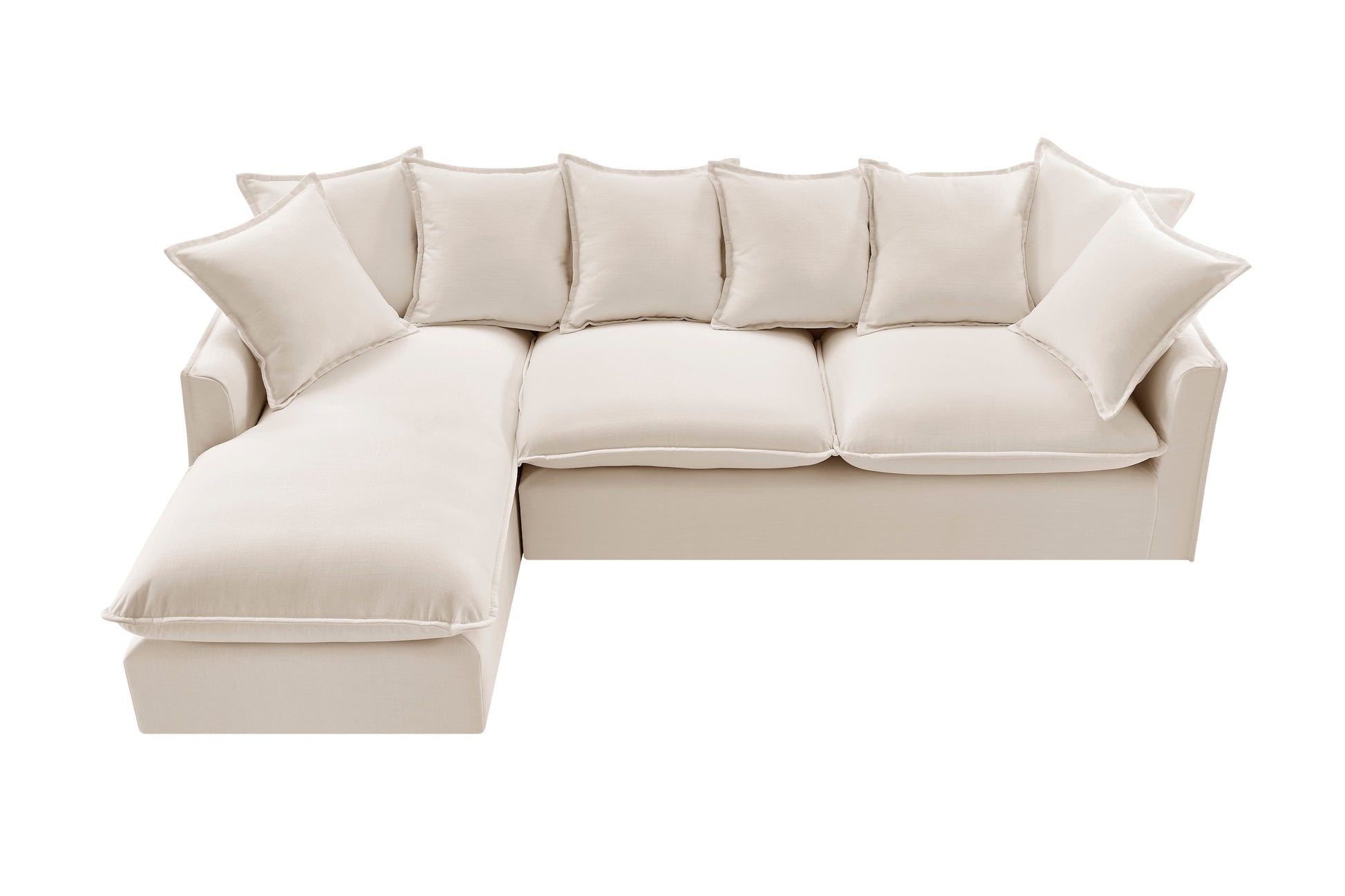 Brosa Palermo 3 Seater Modular Sofa with Left Chaise (Classic Cream)