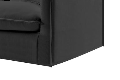 Brosa Palermo 3 Seater Modular Sofa with Left Chaise (Night Black)