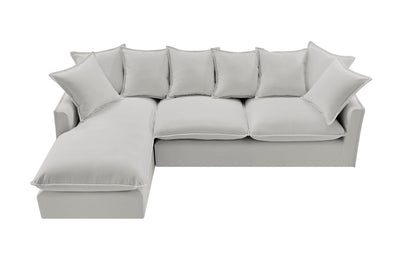Brosa Palermo 3 Seater Modular Sofa with Left Chaise Grey