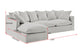Brosa Palermo 3 Seater Modular Sofa with Left Chaise (Grey)