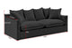 Brosa Palermo 3 Seater Sofa (Night Black)