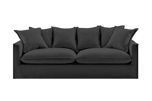 Brosa Palermo 3 Seater Sofa (Night Black)