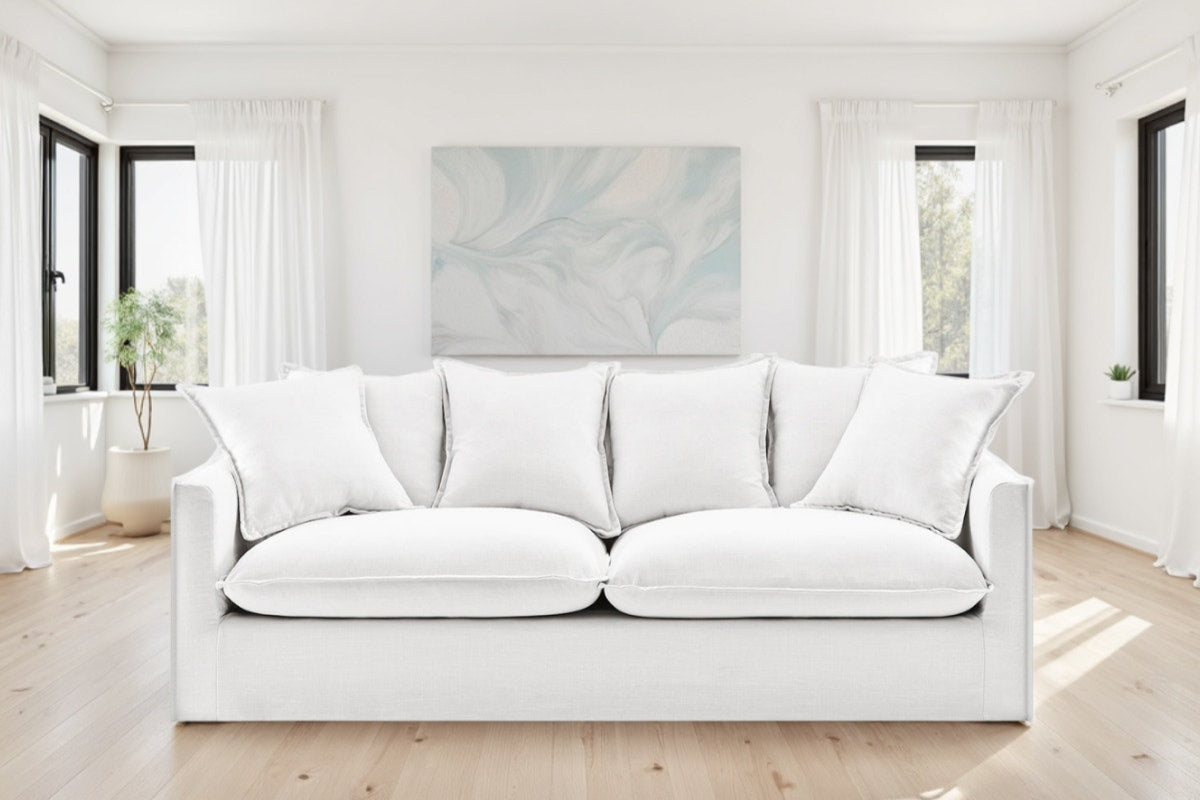Brosa Palermo 3 Seater Sofa (White)