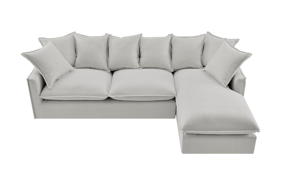 Brosa Palermo 3 Seater Modular Sofa with Right Chaise (Grey)