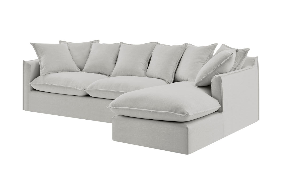 Brosa Palermo 3 Seater Modular Sofa with Right Chaise (Grey)