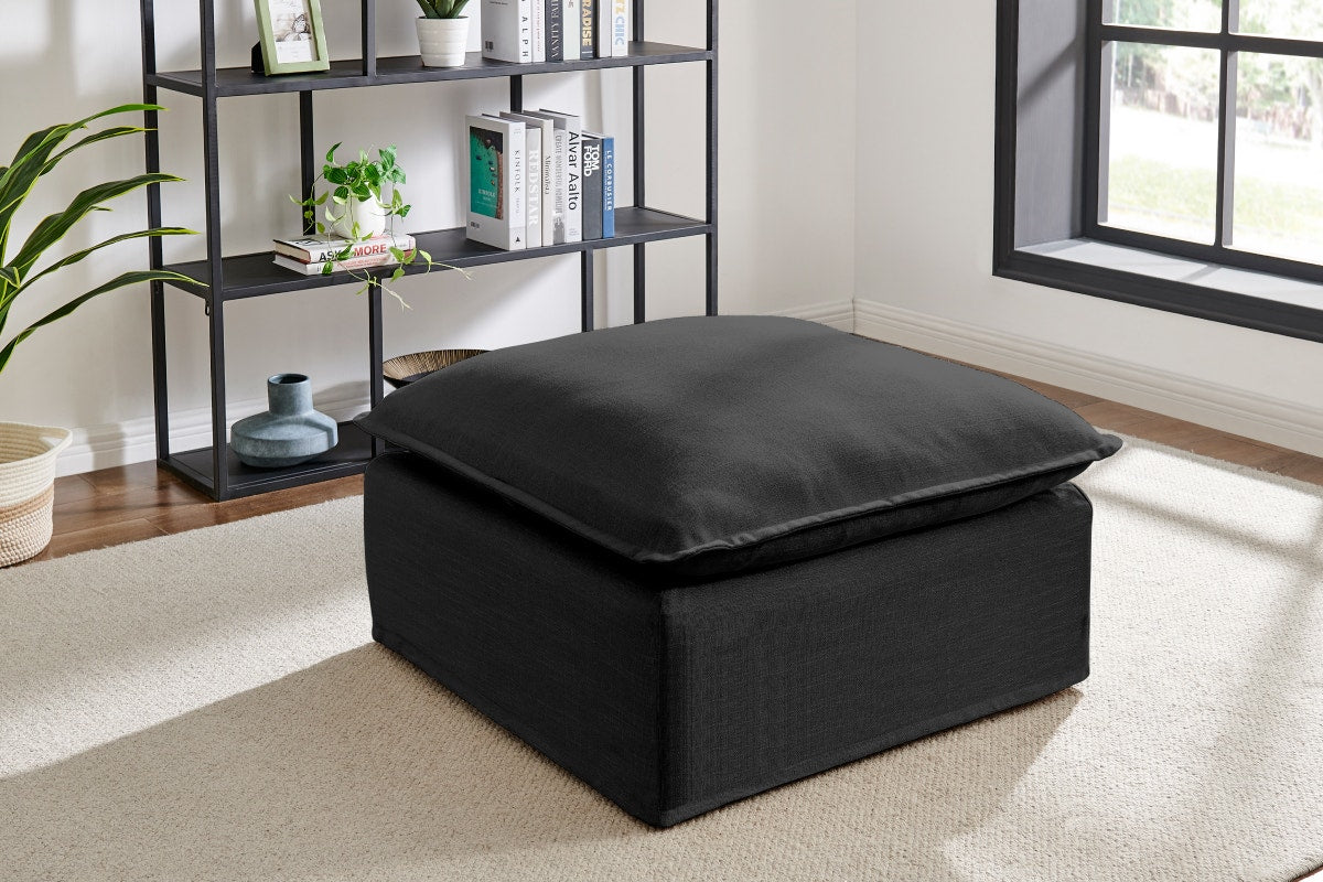 Brosa Palermo Ottoman (Night Black)