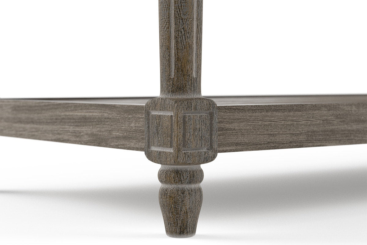 Brosa Petite Fleur Ottoman (Cloud Grey)