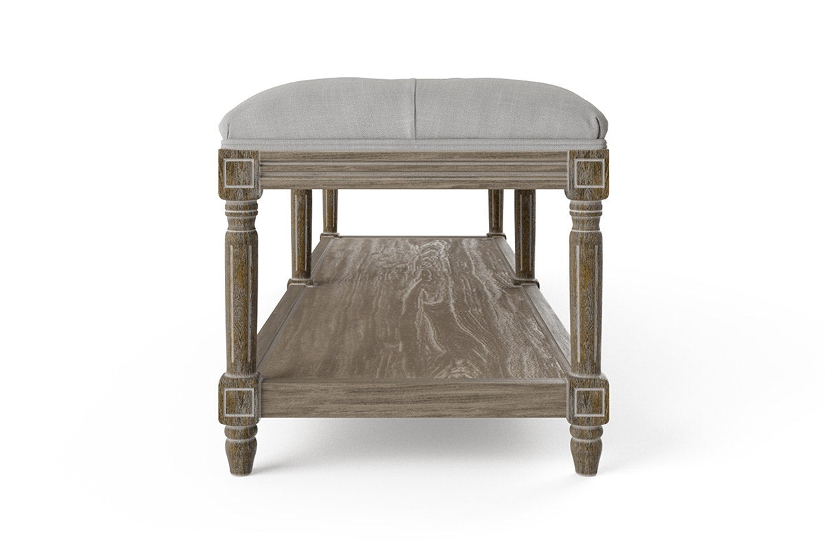 Brosa Petite Fleur Ottoman (Cloud Grey)