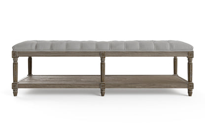 Brosa Petite Fleur Ottoman (Cloud Grey)