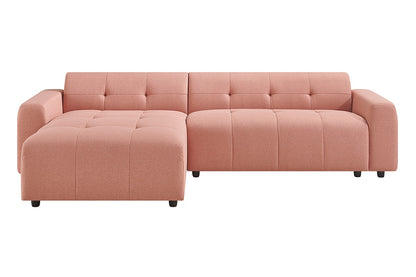 Brosa Quinn 4 Seater Sofa with Reversible Chaise (Blush)