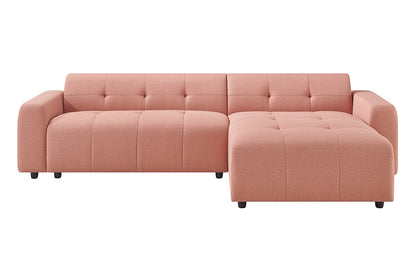 Brosa Quinn 4 Seater Sofa with Reversible Chaise (Blush)
