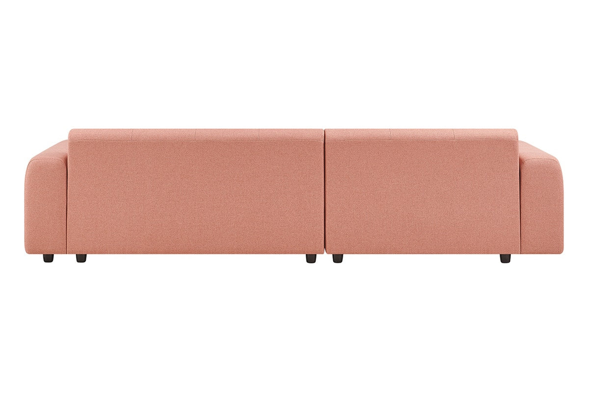 Brosa Quinn 4 Seater Sofa with Reversible Chaise (Blush)