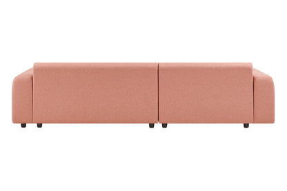 Brosa Quinn 4 Seater Sofa with Reversible Chaise (Blush)