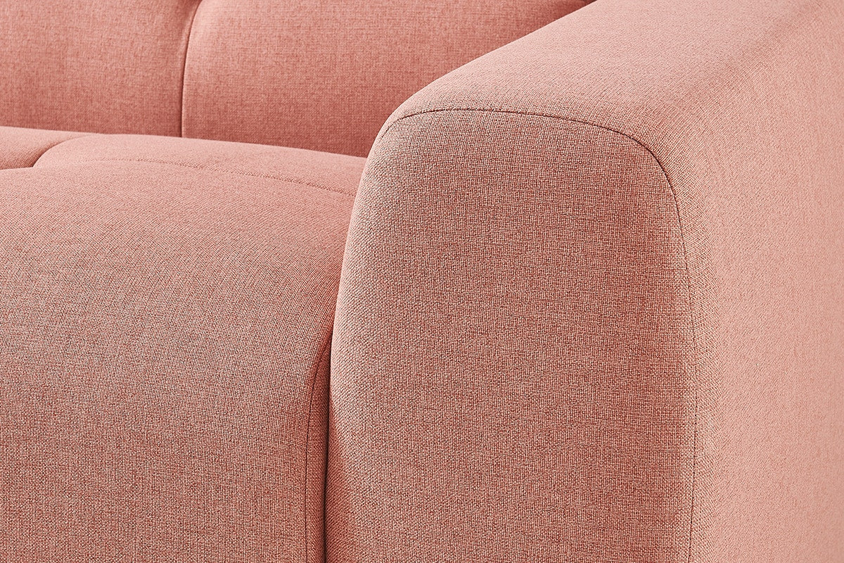 Brosa Quinn 4 Seater Sofa with Reversible Chaise (Blush)