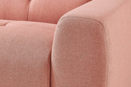Brosa Quinn 4 Seater Sofa with Reversible Chaise (Blush)