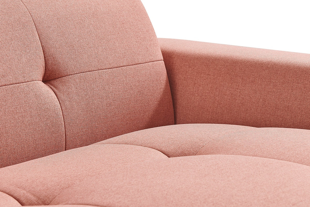 Brosa Quinn 4 Seater Sofa with Reversible Chaise (Blush)