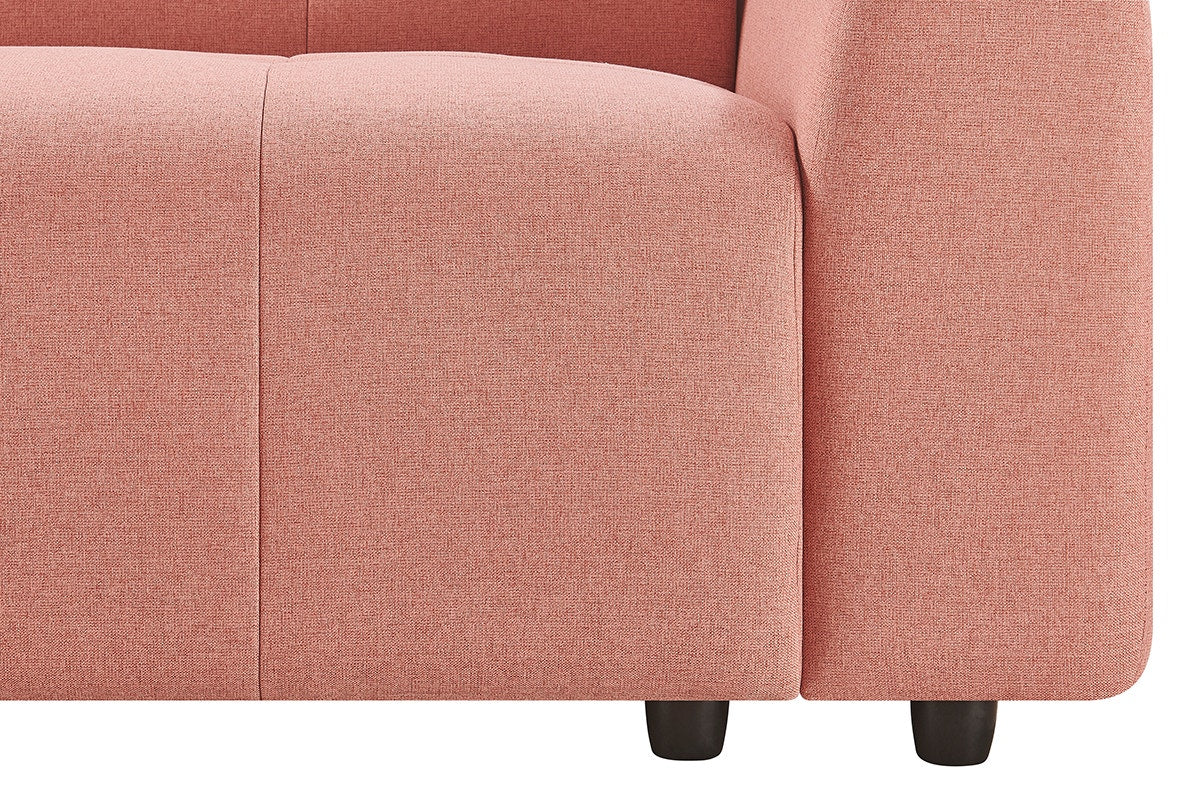 Brosa Quinn 4 Seater Sofa with Reversible Chaise (Blush)