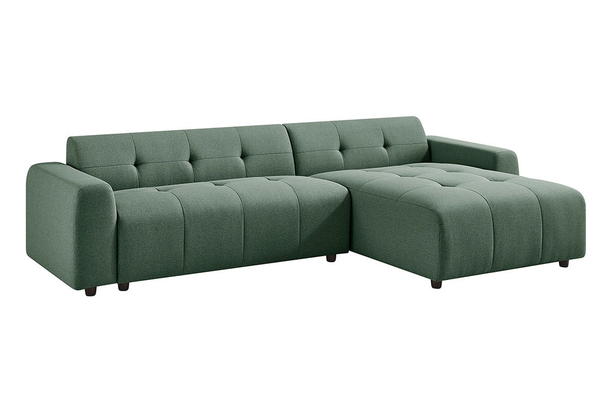 Brosa Quinn 4 Seater Sofa with Reversible Chaise (Green)