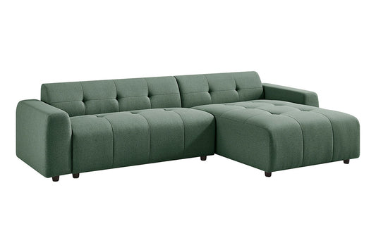 Brosa Quinn 4 Seater Sofa with Reversible Chaise (Green)