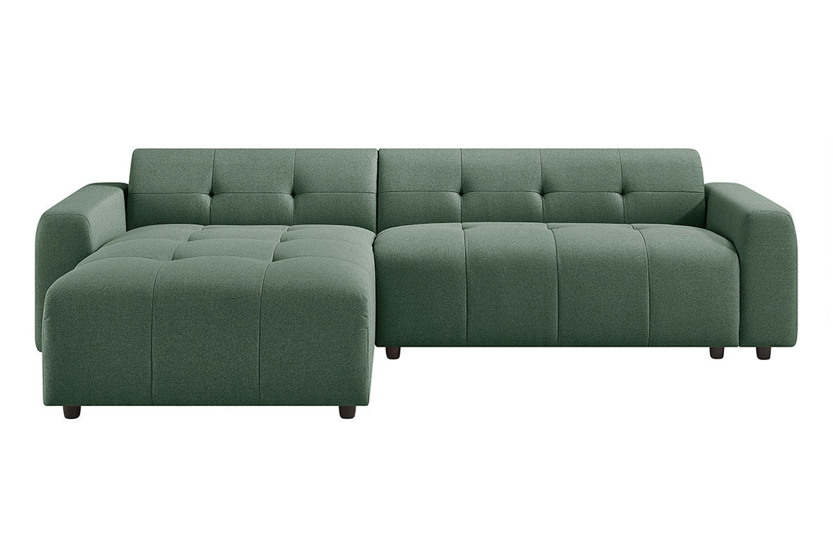 Brosa Quinn 4 Seater Sofa with Reversible Chaise (Green)