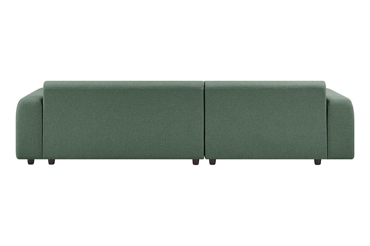 Brosa Quinn 4 Seater Sofa with Reversible Chaise (Green)