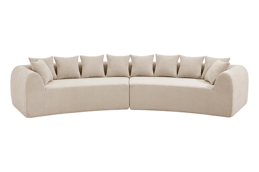 Brosa Regalia 5 Seater Compressed Sofa (Beige)