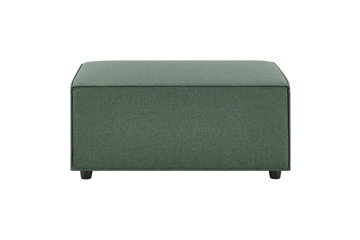 Brosa Russo 3 Seater Sofa with Ottoman (Green)