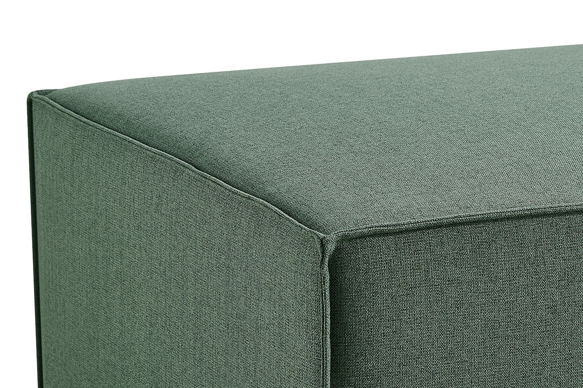 Brosa Russo 3 Seater Sofa with Ottoman (Green)
