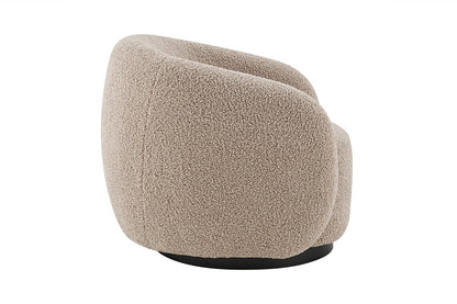 Brosa Goldie Swivel Armchair (Natural Boucle)